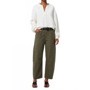 Citizens of Humanity Marcelle Barrel Cargo Pants Green 24